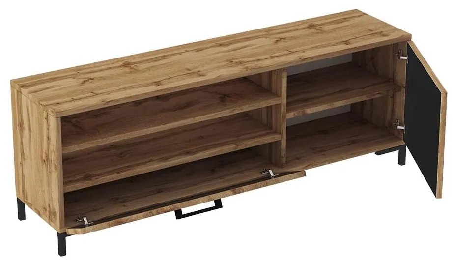 TV skrinka/stolík Cascade  (dub lancaster + čierna). Akcia -20%. Vlastná spoľahlivá doprava až k Vám domov. 1098746
