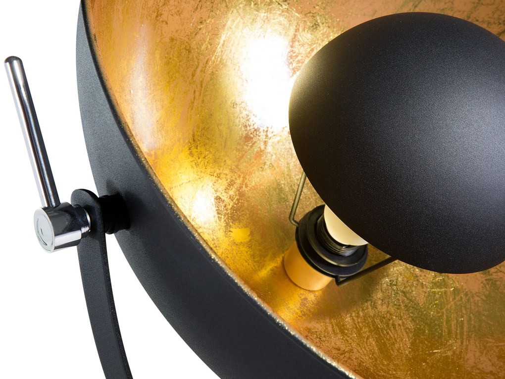 Klasická čierna stojaca lampa THAMES II Beliani