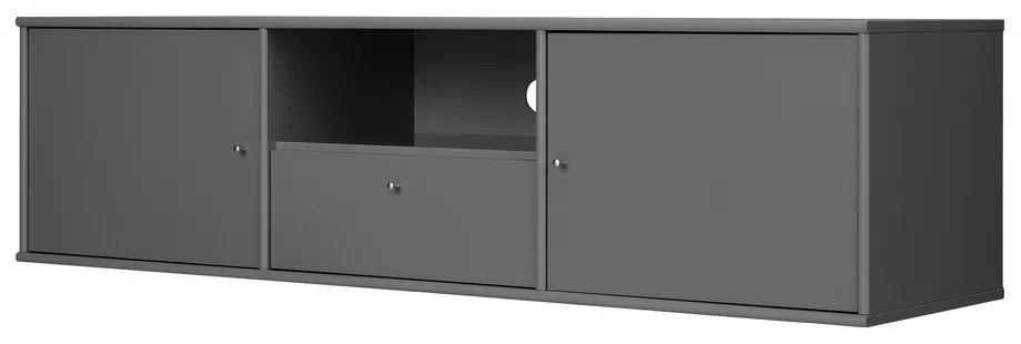 Antracitový TV stolík 161x42 cm Mistral – Hammel Furniture