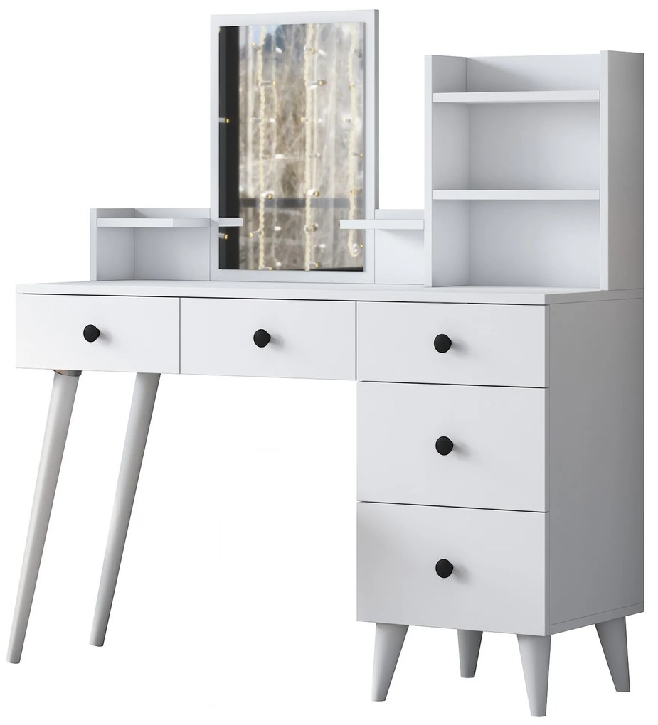 Toaletný stolík Margot 01 biely