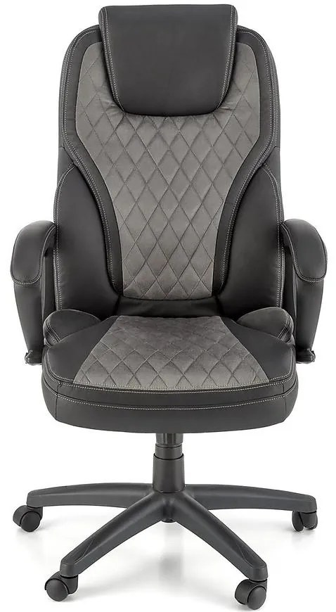 Otočné kreslo Gandalf čierna/sivá