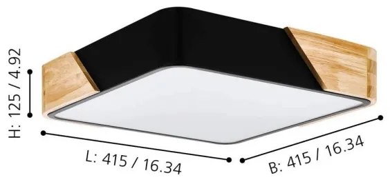 Eglo 99389 - Stropné svietidlo GRIMALDINO 2xE27/28W/230V