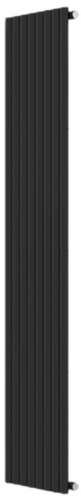 Invena Mono, vykurovacie teleso 1800x480mm, 757W, 1x8 rebier, čierna matná, INV-UG-10-C18-A