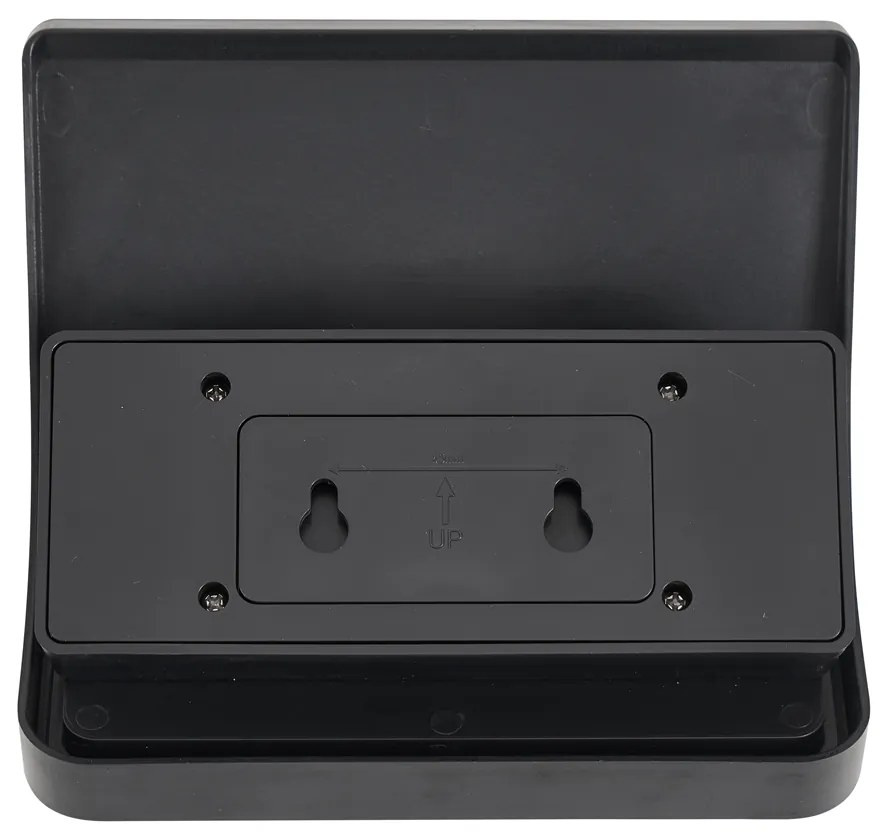 Vonkajšie nástenné svietidlo čierne vrátane LED IP54 s pohybovým senzorom solárne - Floody