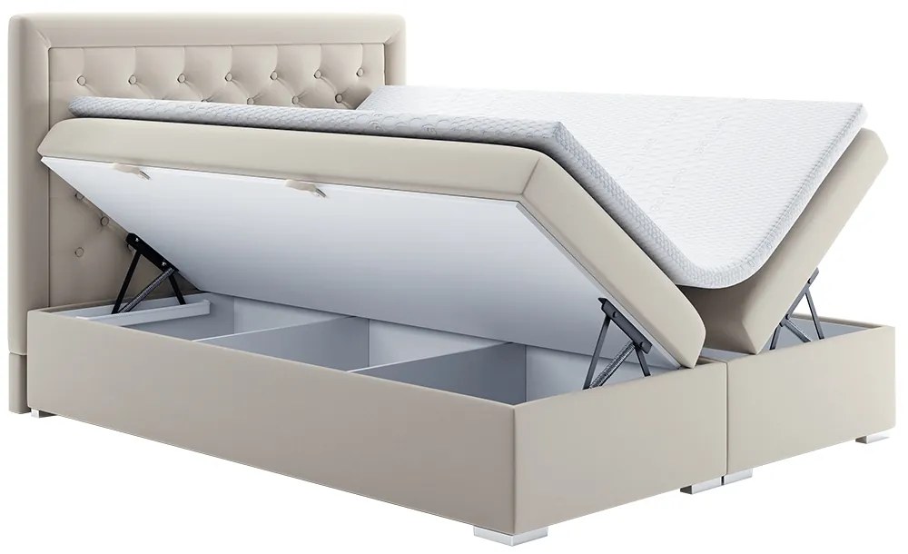 Manželská posteľ Boxspring 160 cm Durius (s matracmi). Vlastná spoľahlivá doprava až k Vám domov. 1017266