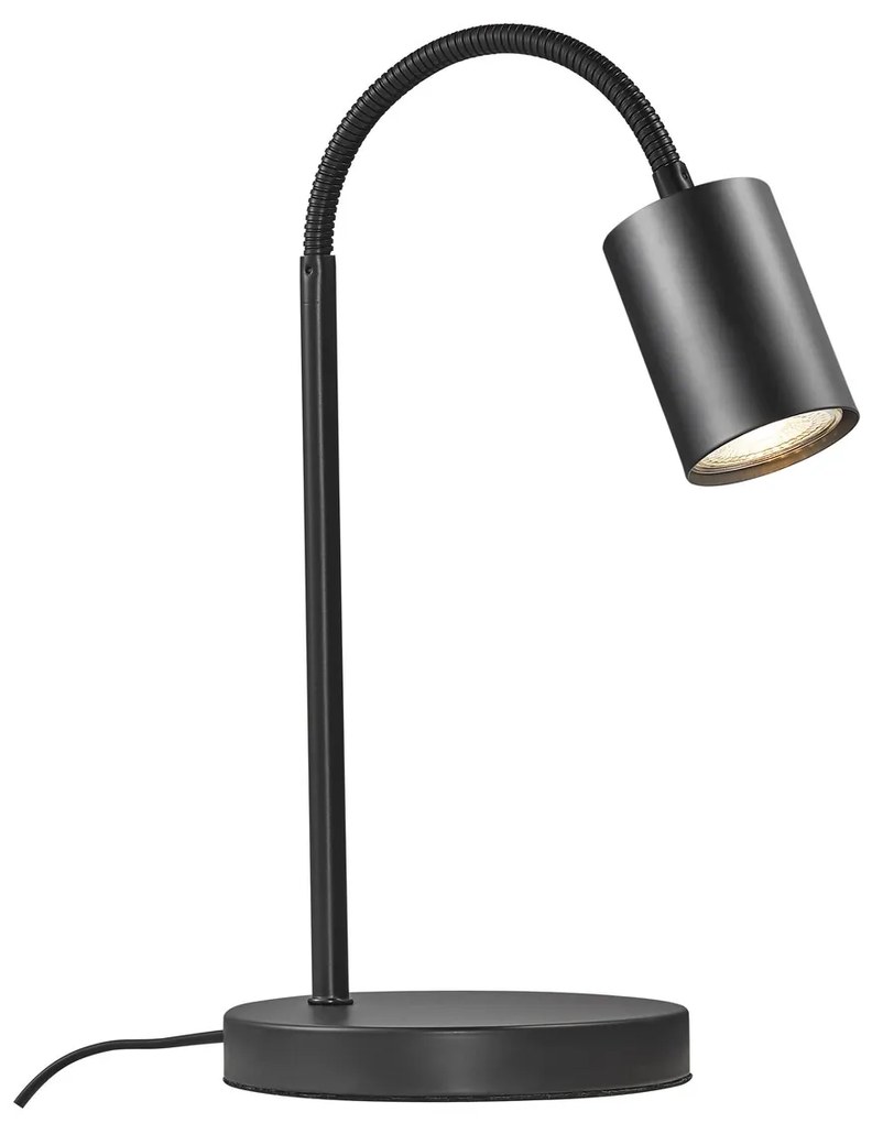 NORDLUX Moderná stolová lampa EXPLORE, 1xGU10, 7W, čierna