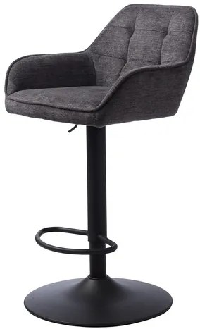 Unique-Furniture NOLAN barová stolička unique furniture sivá látka 50840001