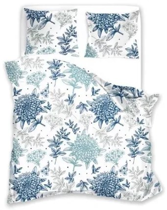 Bavlnené obliečky ASTER 200x220 cm modro-biele