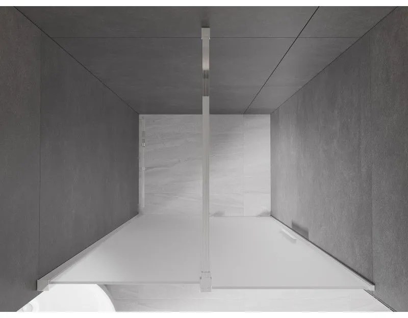 Mexen Velar, posuvné sprchové dvere do otvoru 120 cm, 8mm sklo námraza, chrómová, 871-120-000-31-01