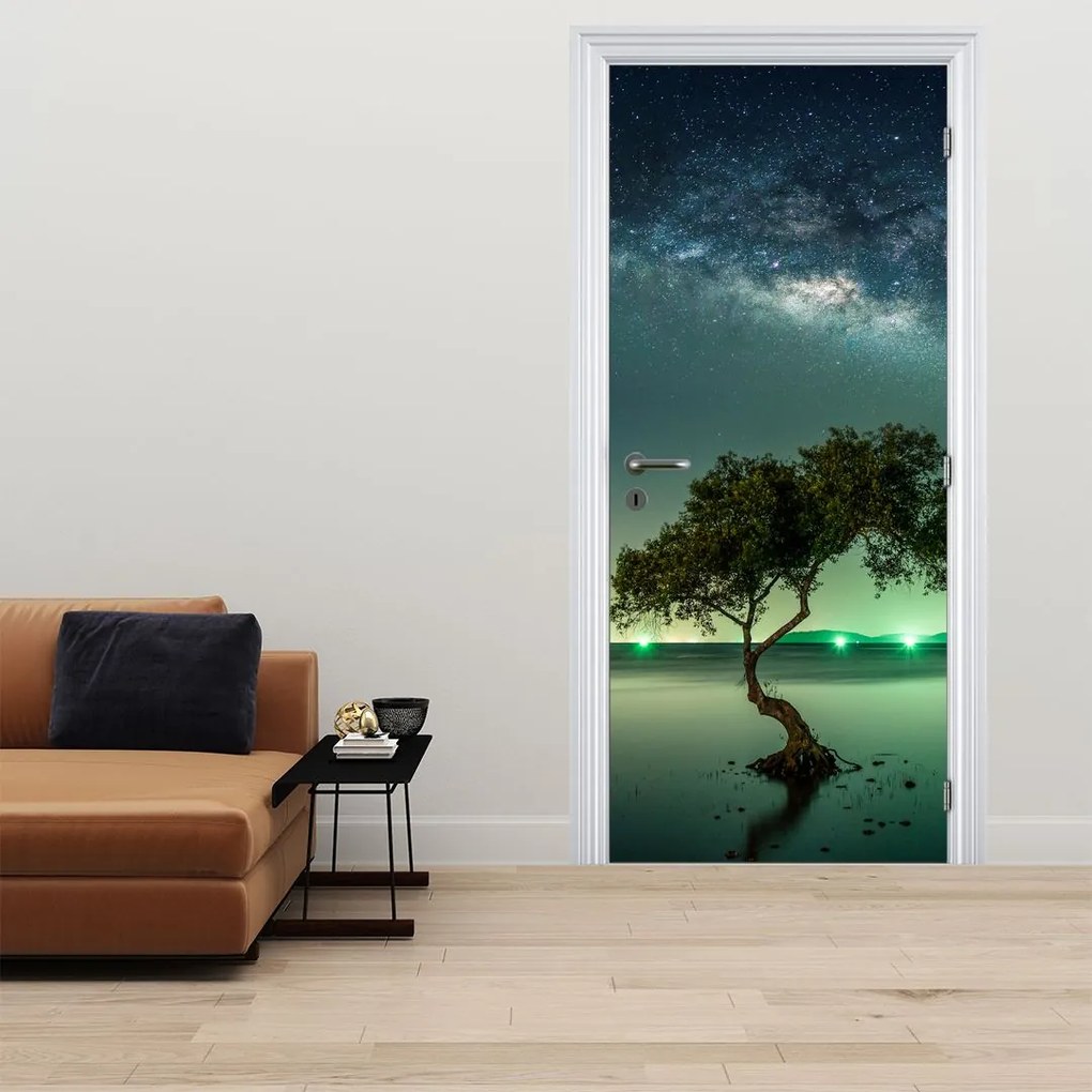 Fototapeta na dvere - Nočné nebo (95x205cm)
