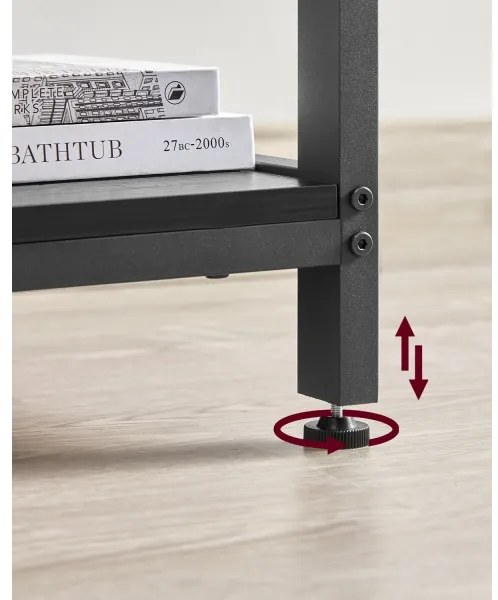 Rohový písací stôl SOLEA čierny