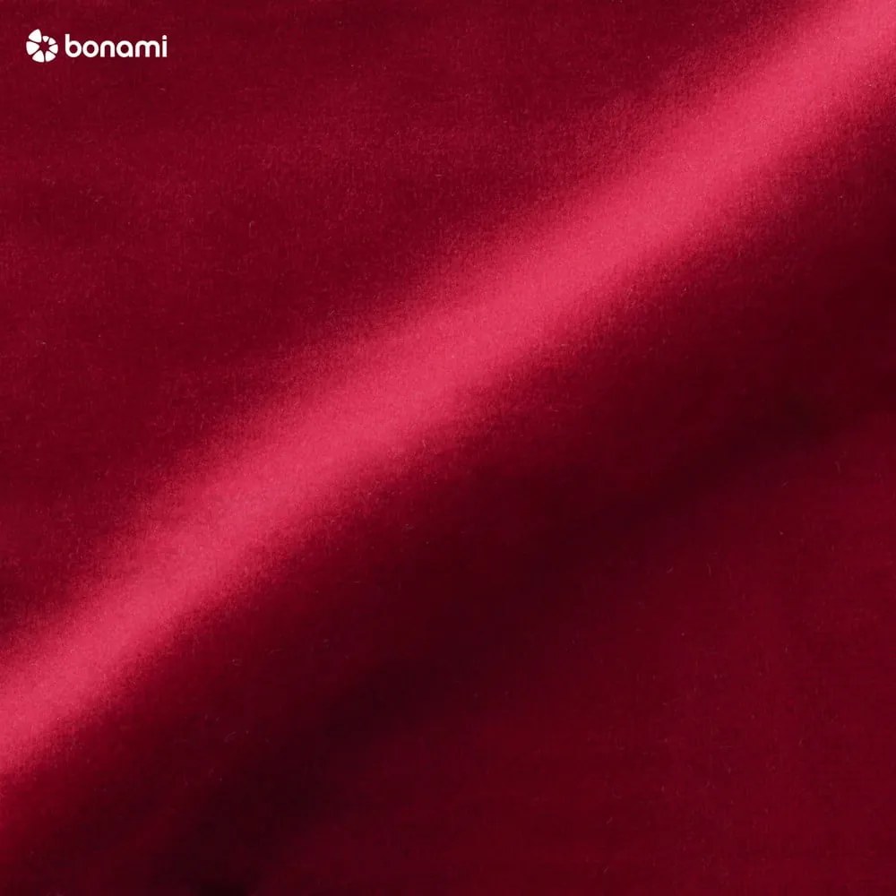 Červená zamatová rohová pohovka Cosmopolitan Design Bali, pravý roh