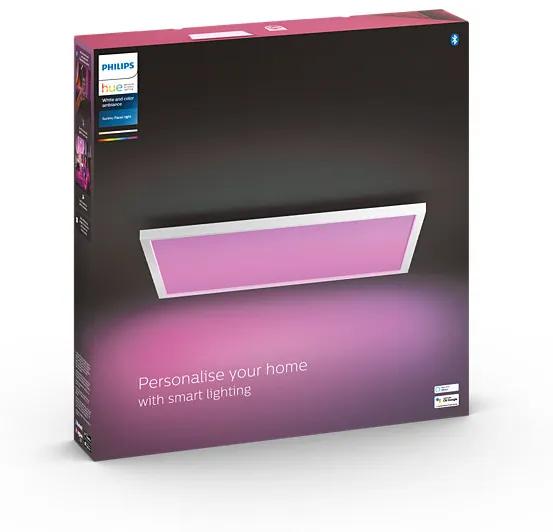 Philips HUE LED White and color Ambiance Surimu stropný panel 60W 4200lm 2200-6500+RGB 60x60cm biely stmievateľný BlueTooth