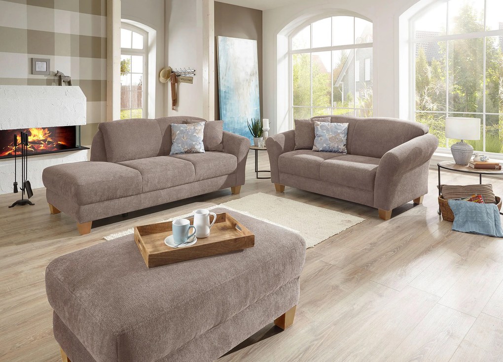 XXXLutz LEŇOŠKA, textil, taupe Sit & More - Online Only obývacie izby - 000144005381