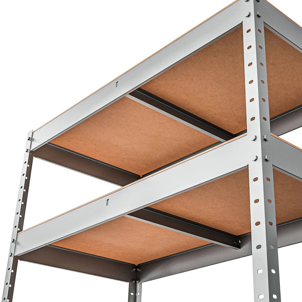 Marbo Kovový REGÁL SÉRIE SOLID 220x90x45 Pozinkovaný Rozmer regálu: 220x90x45, Počet Políc: 5, Celková nosnosť regálu: 1000 KG