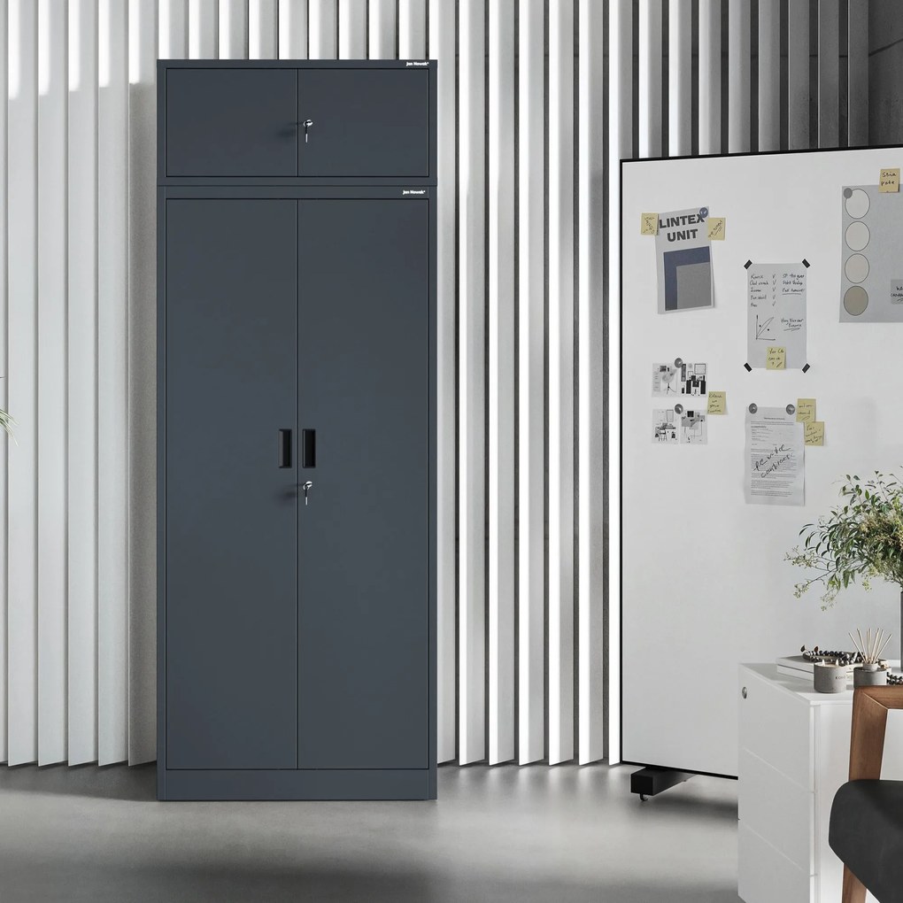 Nadstavec na skriňu antracitová, 800x380x400 mm: EWA