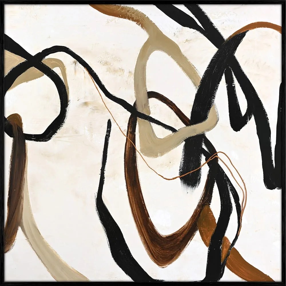 Ručne maľovaný obraz 100x100 cm Once Again – Malerifabrikken