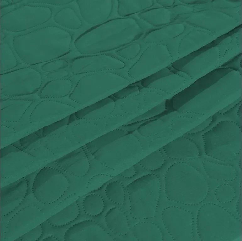 Zelený prehoz na posteľ STONE Rozmer: 200 x 220 cm