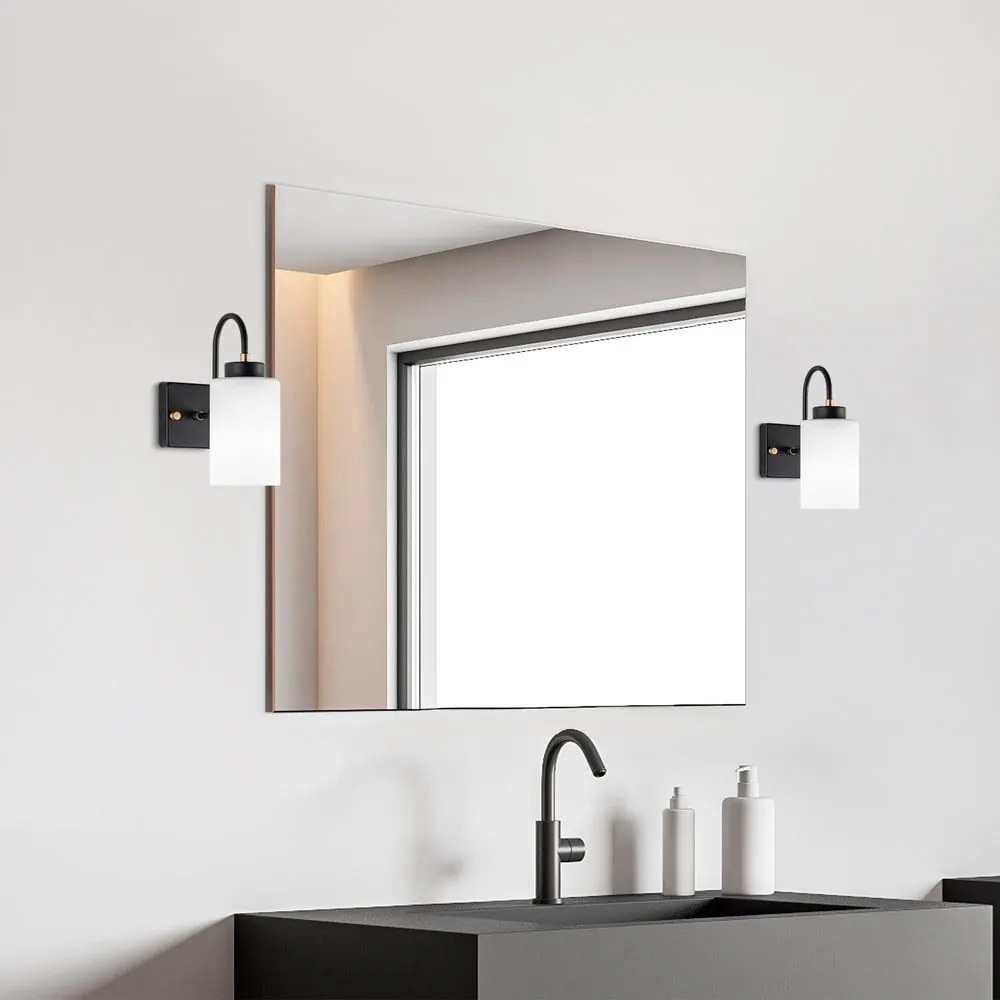 Čierno-biele nástenné svietidlo ø 10 cm Duzsuz – Opviq lights