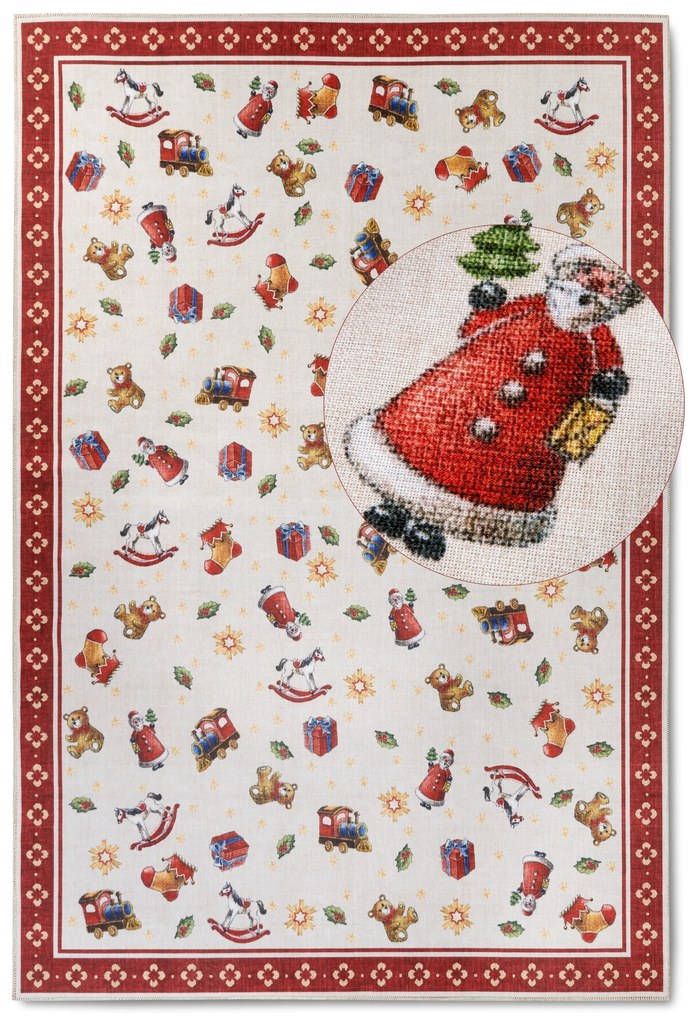 Kusový koberec Villeroy & Boch Toy's delight s potlačou 106192 Red, Multicolor, 160x230, červená, obývacia izba, Villeroy & Boch