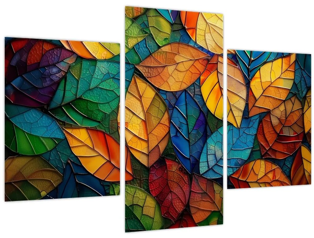 Obraz - Mozaika z listov (90x60 cm)