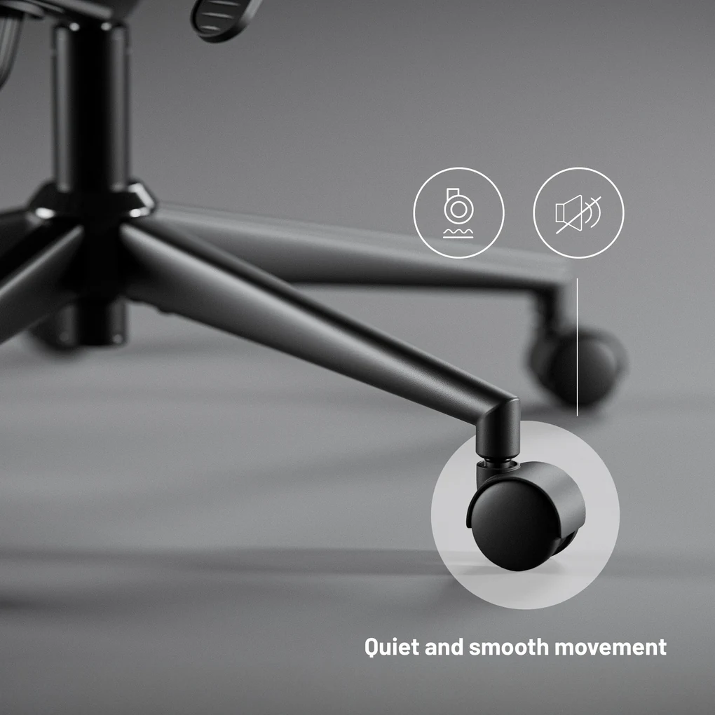 Ergonomická kancelárska stolička Diablo V-Light, čierna