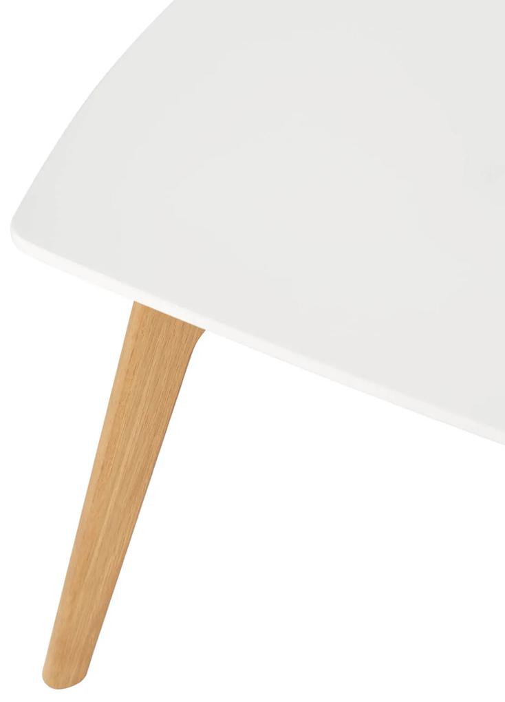 Konferenčný stolík arcom 110 x 50 cm biely MUZZA