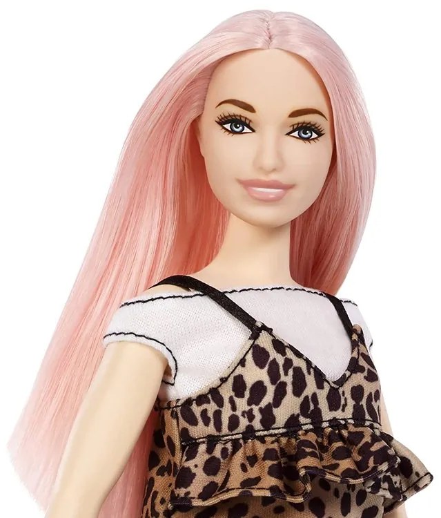 Mattel Barbie v leopardích šatôčkach a ružovými vláskami