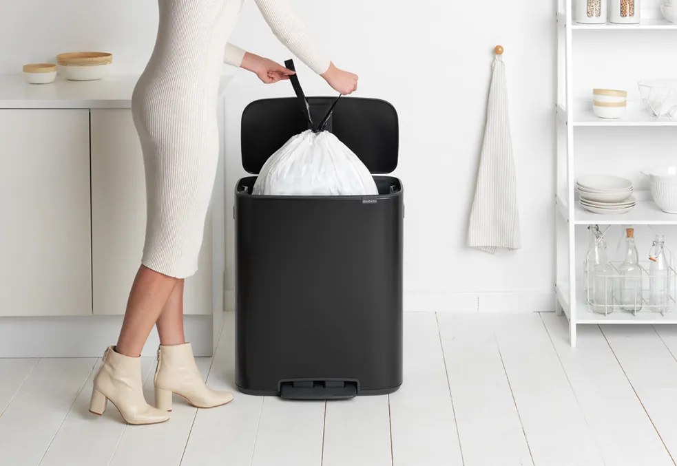 Brabantia BO pedálový kôš 60L čierna