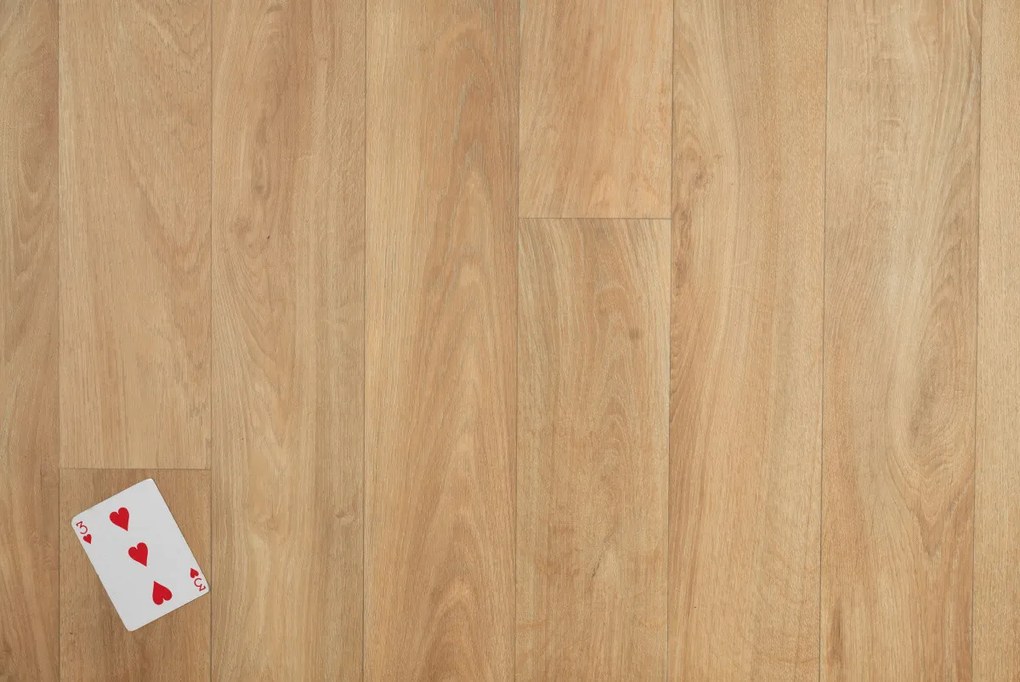 AKCIA: 335x370 cm PVC podlaha - lino AladinTex 150 French Oak grey beige, šíře, béžová, pena, detská izba, Tarkett