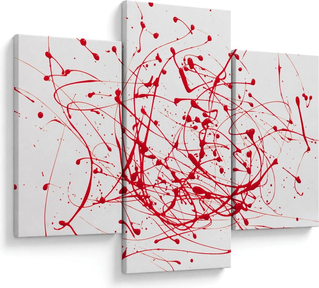 Obraz technikou Drippingu (90x60 cm)