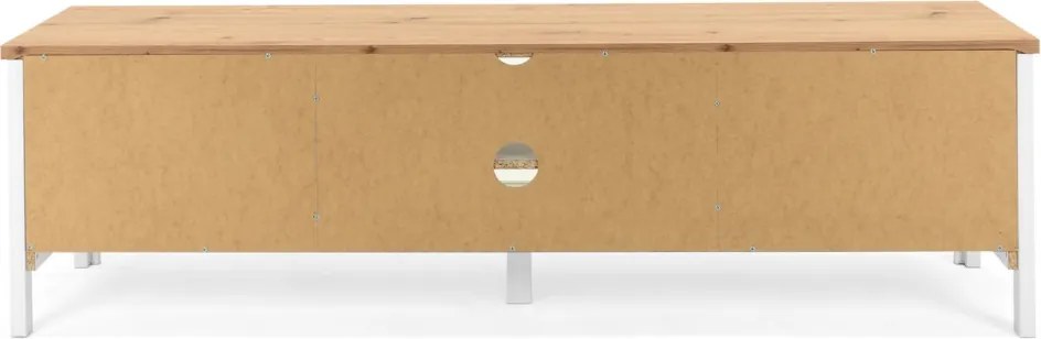 TV skrinka Bergen, biela/dub artisan