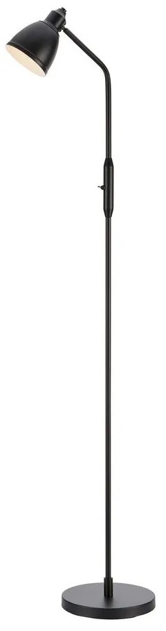 Matne čierna stojacia lampa s kovovým tienidlom (výška 143 cm) Story – Markslöjd