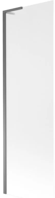 Mexen Next L, 1-krídlová vaňová zástena 60 x 150 cm, 6mm sklo námraza, grafitový profil, 895-060-000-03-30-95