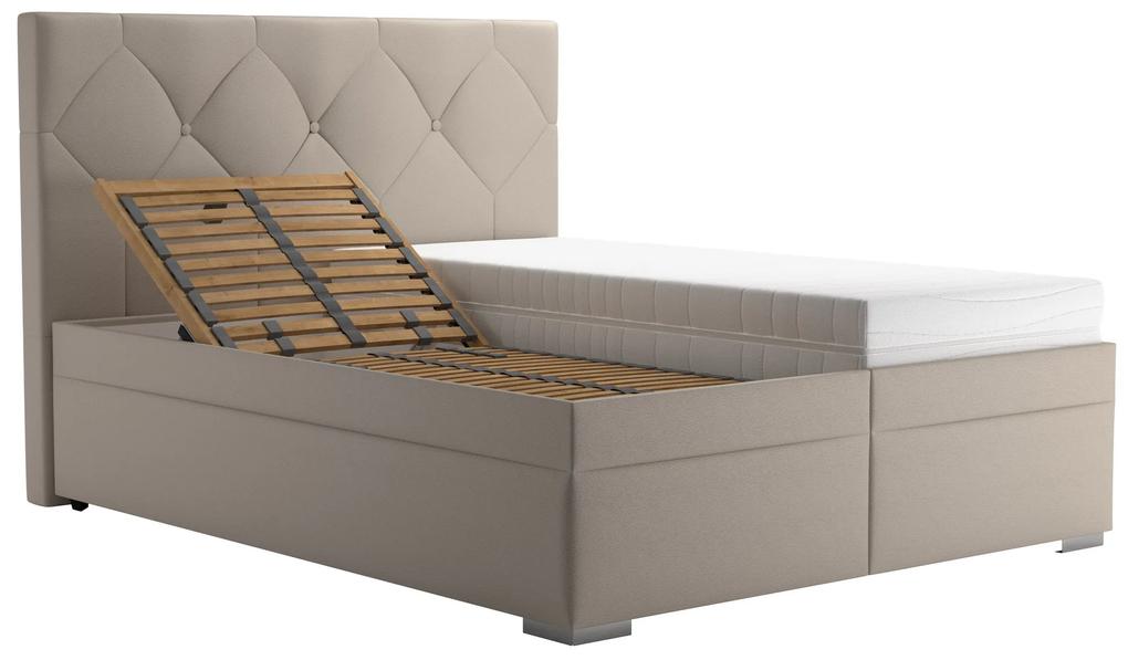 Manželská posteľ: gela 160x200 (bez matracov)