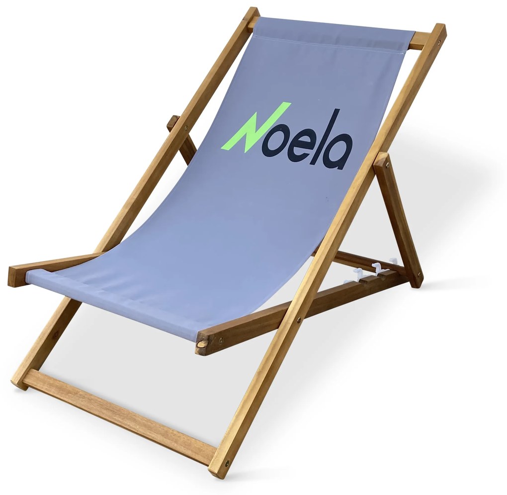 Plážové skladacie kreslo NOELA sivé