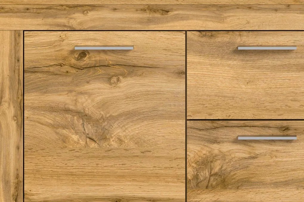 Komoda so zásuvkami Jana, 125 cm, dub wotan