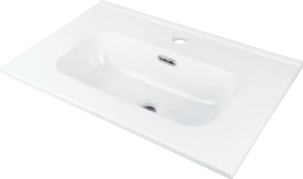 Deante Zápustné keramické umývadlo Tubo 60x38,5 cm - CTU 6U6M