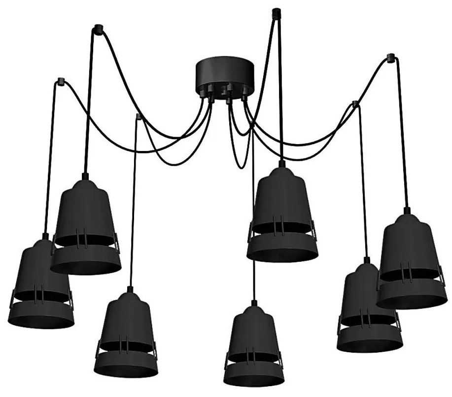 Luster na lanku WALET 7xE27/60W/230V pavúk