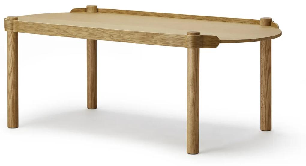 Stolík Woody Table, oválny – dub