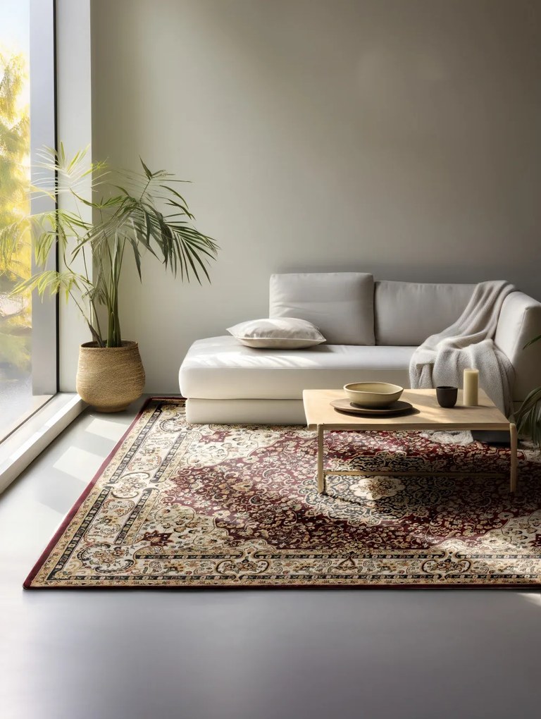 Hanse Home, AKCIA: 200x280 cm Kusový koberec Herat 105983 Red, červená, chodba / predsieň