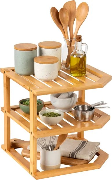 Rohová kuchynská polica DEDAL