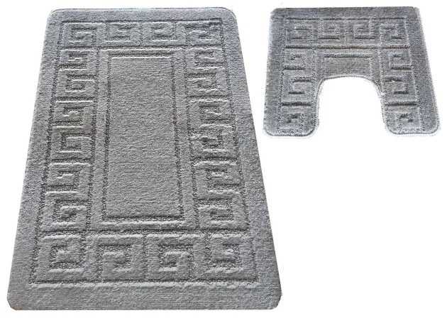 Sada kúpeľňových koberčekov Montana Ethnic sivá