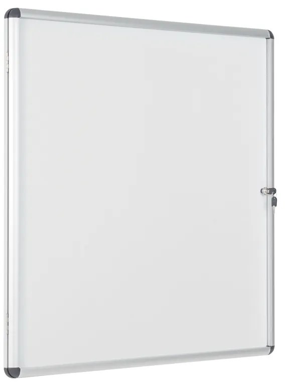 Vnútorná vitrína s bielym magnetickým povrchom, 940 x 981 mm
