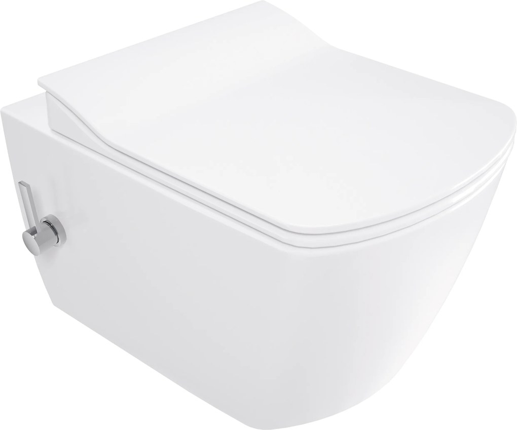 Deante Blur, záchodová WC misa s funkciou bidetu 525x372x349 mm, biela lesklá, DEA-CDZ_6WPW