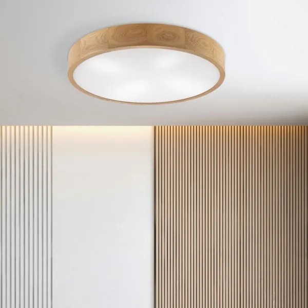 Brilagi - LED stropné svietidlo CARVALHO 4xE27/60W/230V dub, priemer 57,5 cm