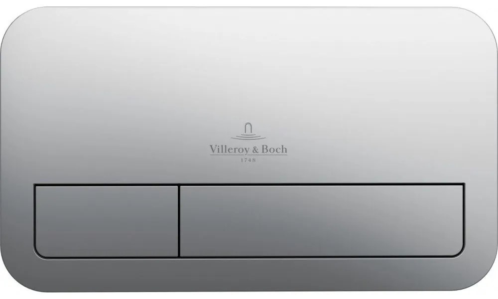 VILLEROY &amp; BOCH ViConnect E200 ovládacie tlačítko dvojčinné, plastové, matný chróm, 92249069
