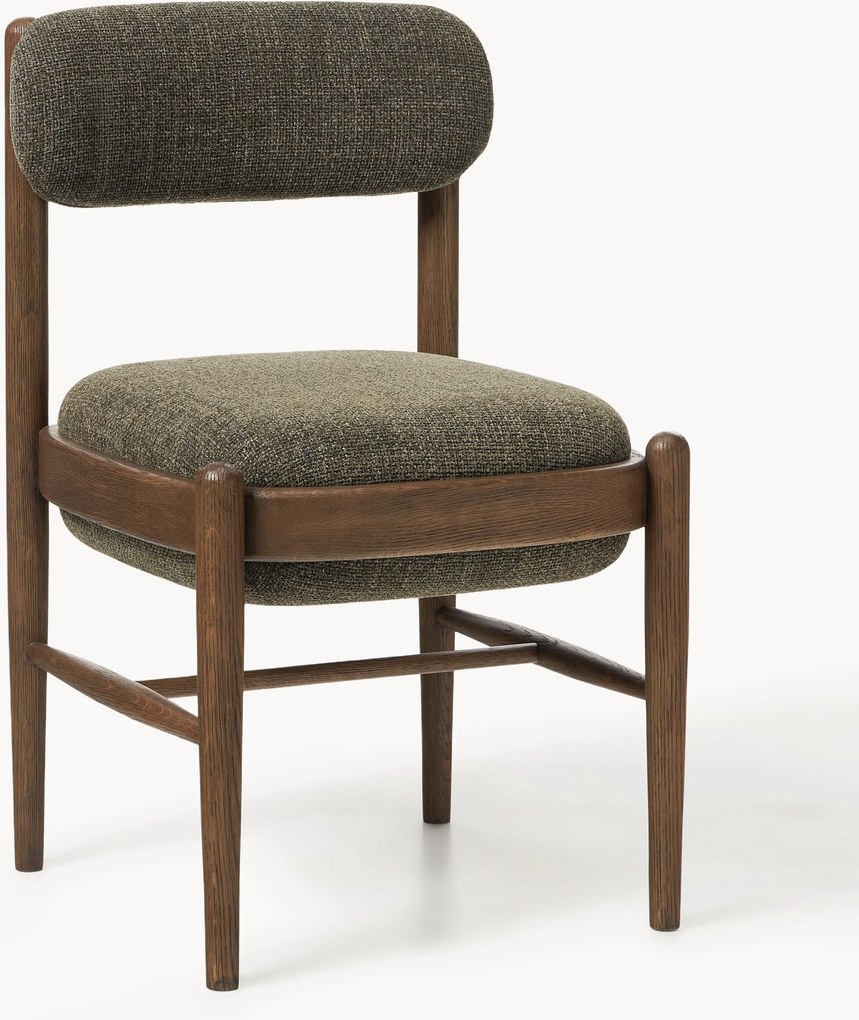 Čalúnená jedálenská stolička z dubového dreva Imara