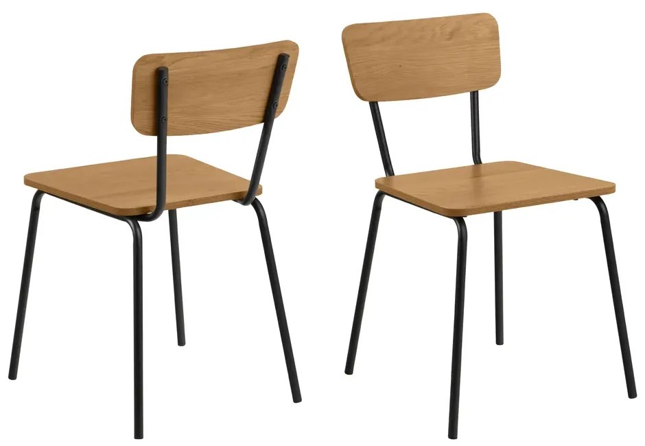 Jídelní židle Peru dub divoký/černá