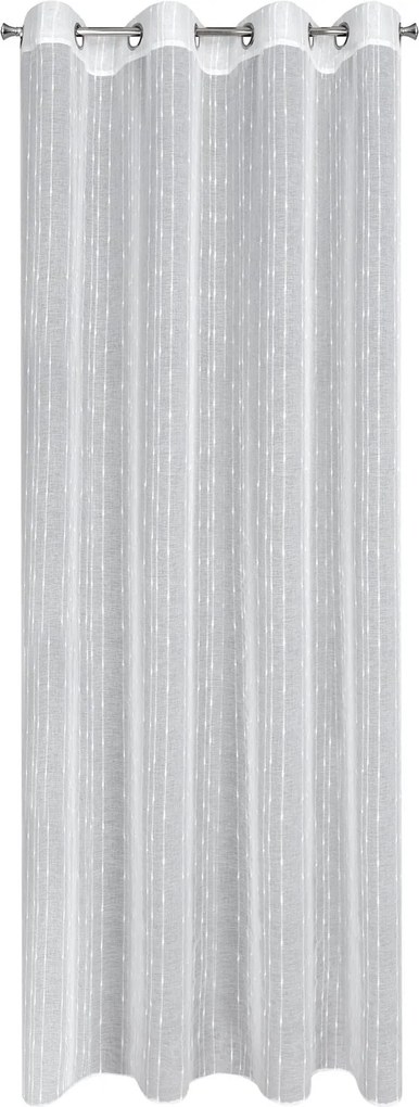 ZÁCLONA NA KRÚŽKOCH BECKY 140X250 CM BIELA